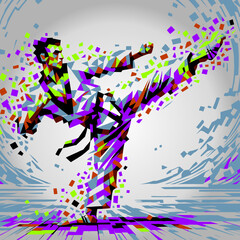 Taekwondo Kick 1.eps