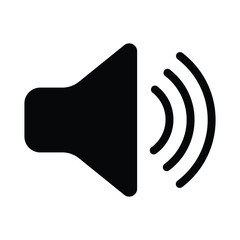Volume icon collection. low and high level volume speaker, mute symbol.