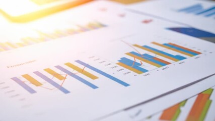 Business data analysis charts - Powered by Adobe