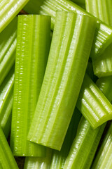 Green Raw Organic Celery Sticks