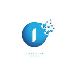 I Alphabet Vector Logo