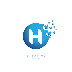 H Alphabet Vector Logo