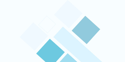 Background features a geometric style with blue squares. The blue background has a gradient texture, creating a modern and clean look. Business style background, professional geometric background..