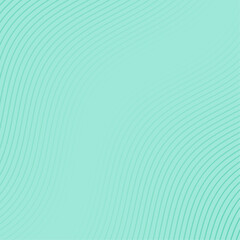 Abstract background with lines and waves. Banner. Element for design isolated. Vector background for brochure, booklet, flyer, poster. Green gradient. Turquoise, blue