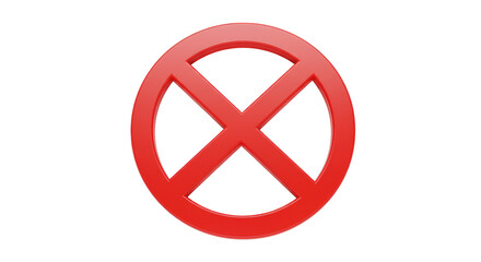 Fototapeta premium Red Prohibition Sign