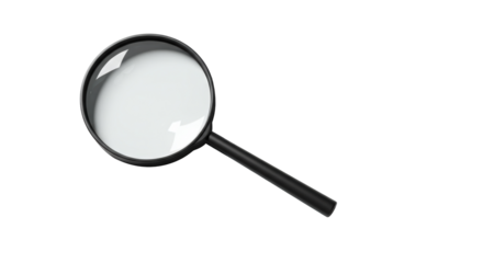 Magnifying Glass on White Background