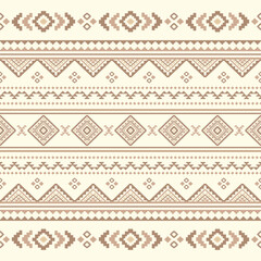 Southwest Native seamless pattern ethnic tribal Aztec geometric Navajo Native American fabric colorful design vector for textile print