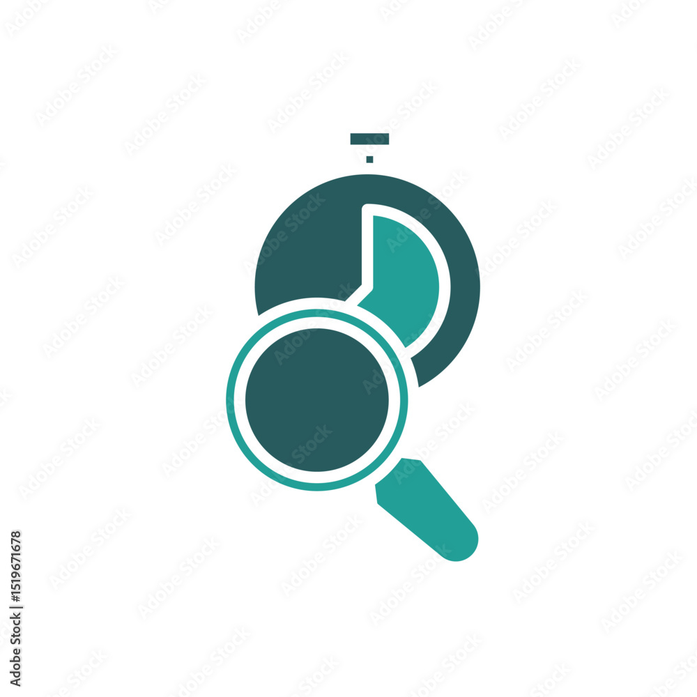 Poster time tracking icon. vector.editable stroke.linear style sign for use web design,logo.symbol illustra