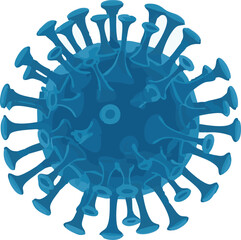 Simple Cartoon Paramecium Cells on White Background