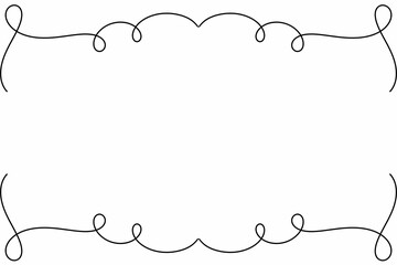 black and white frame made of rope isolated