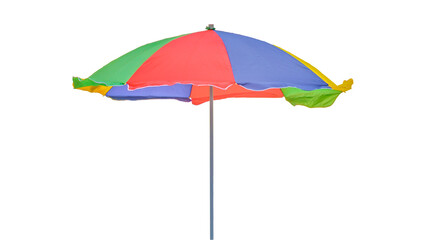 beach umbrella isolated on white background