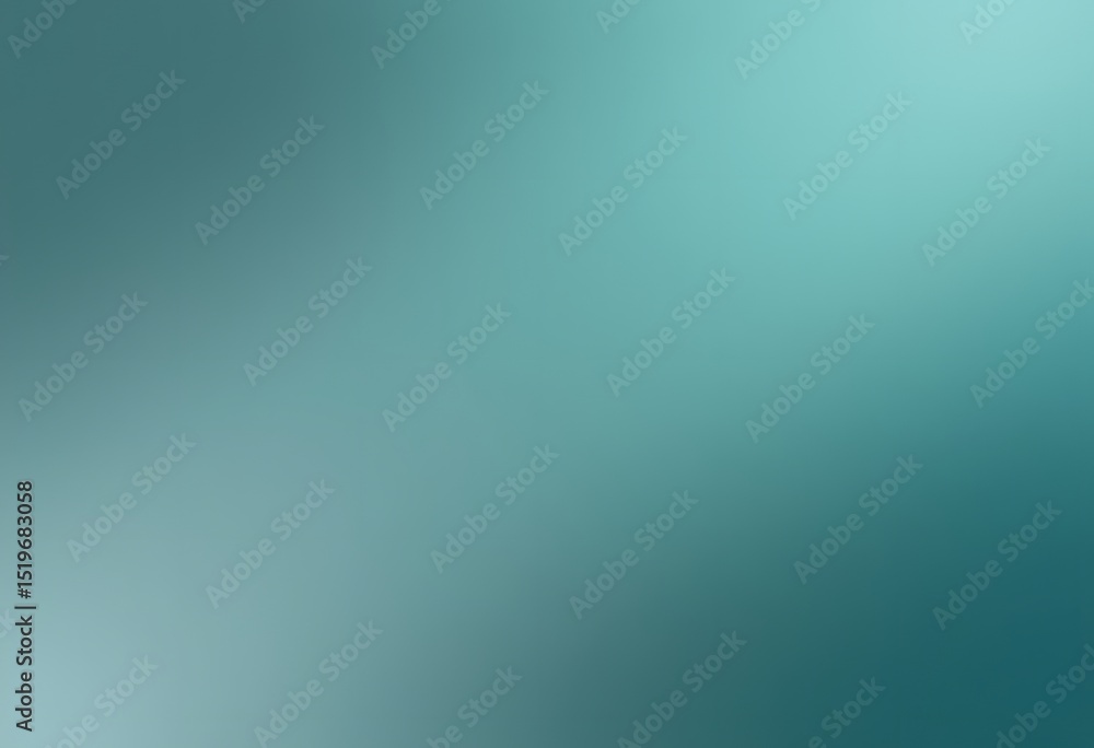Aufkleber Teal Grey Gradient Background. Calming Abstract Design For Presentations And Websites. Soft Color Transition Enhances Focus And Professionalism. Use This Versatile Backdrop For A Modern Look.