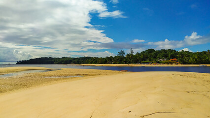 Beach in the state of Bahia, Brazil. There are stunning views of the Bahia coastline in places like...