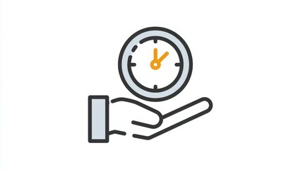 Hand holding clock representing time management and deadline respect