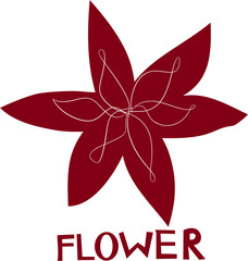 Logo z kwiatem – elegancki motyw wektorowy © Laura