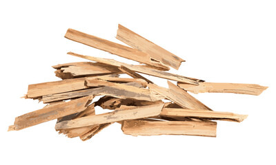 Pile pieces of broken planks, isolated on white background, texture, wooden texture, vector illustration, wood fragments, rustic wood, construction debris, nature texture, isolated wood pieces.