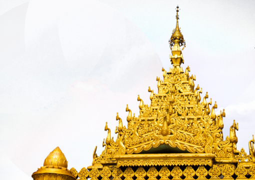 Asian Buddhist temple. Global Vipassana Pagoda in Mumbai, India on the transparent background png