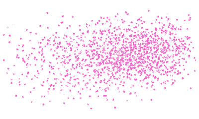 Naklejka premium Pink glitter isolated on white background, texture, sparkles, shining, sparkle effect, luxury background, vector illustration, artistic texture, glitter pattern, pink sparkle.