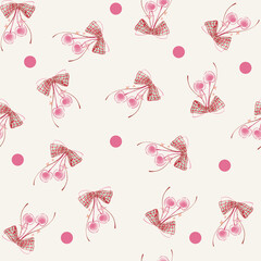seamless pattern with cherry