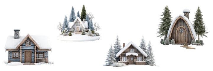 Winter Wonderlands Offer Cozy Refuge From Cold Picturesque Cottages Nestled Amidst Snowy Forests
