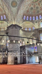 interior of mosque in istanbul