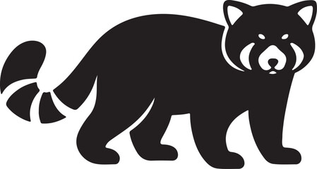 black panda silhouette