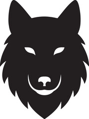 wolf head vector