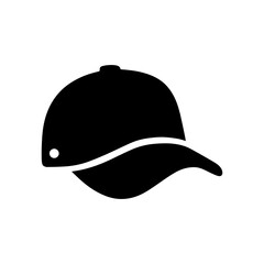 Fototapeta premium Baseball cap icon in transparent background