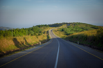 A beautiful view of the road connecting Tanzania and Burundi, as seen from Kigoma, Tanzania, on May 31, 2025.