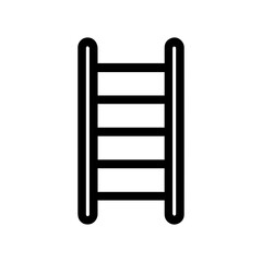 Fire ladder icon with transparent background firefighter rescue equipment

