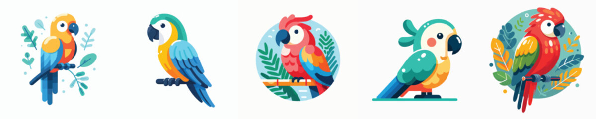 Vector of a parrot.