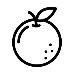 Orange icon with transparent background fresh citrus fruit healthy food

