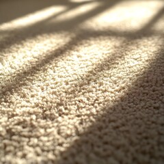 sun rays on the carpet 