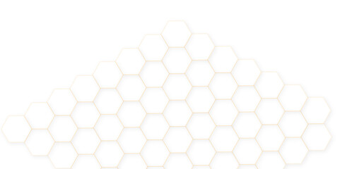 Abstract geometric white grid emboss hexagonal background. Luxury white pattern with hexagons. Seamless background. Abstract honeycomb background.	