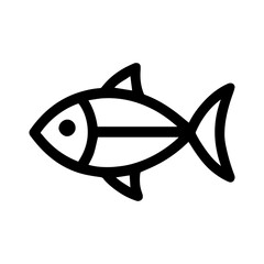 Tuna fish icon with transparent background

