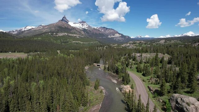 Aerial Drone Adventure Over Beartooth Highway, Red Lodge, Montana