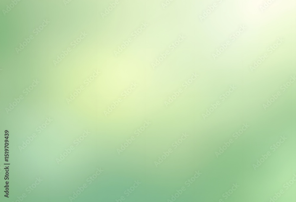 Aufkleber Soft Green Gradient Background, Peaceful Light Texture. Smooth Transition From Pale Green To White, Ideal For Presentations. Calming, Professional Visual For Educational Material. Great For Business