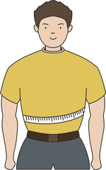 Fototapeta premium 남성 다이어트