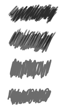 Grunge Handdrawn Scribble Texture Marker Strokes Set