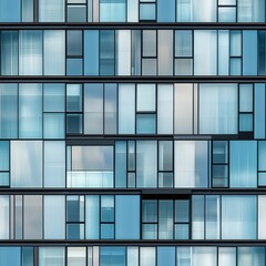 modern building glass facade seamless texture, architecture large windows office highrise skyscraper tile