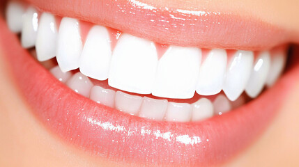 perfect open smile with healthy teeth