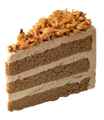 Caramel Almond Coffee Cake
placed on a white background