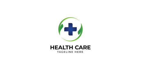 Health Care Logo design, Medical Care Logo design, Pharmacy logo design template
