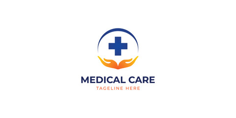 Medical Care Logo design, Health Care Logo design, pharmacy logo design template
