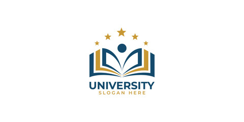 University, School, Academy and Course logo design template