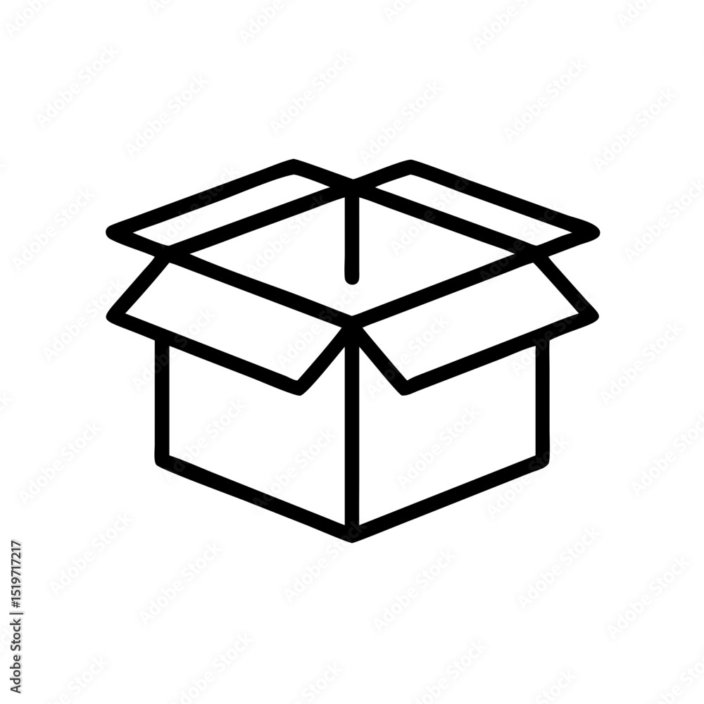 Poster sleek abstract box design element perfect for branding projects needing a modern logo icon or stylis
