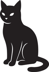 Obraz premium black and white cat