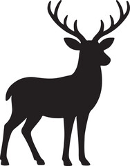 Fototapeta premium deer silhouette vector