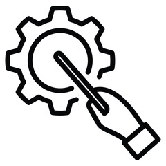 Training Icon Line Vector Illustration