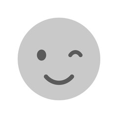 ウィンクしている笑顔の絵文字 - フレンドリーなOKやいいねなどのリアクション素材